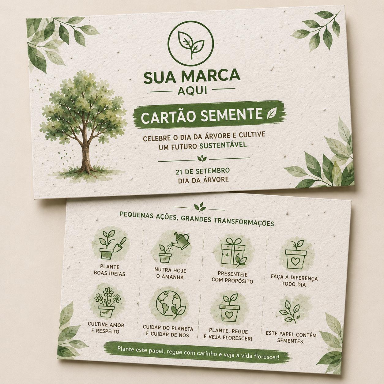 Cartão Semente Plantável Personalizado MyPlant