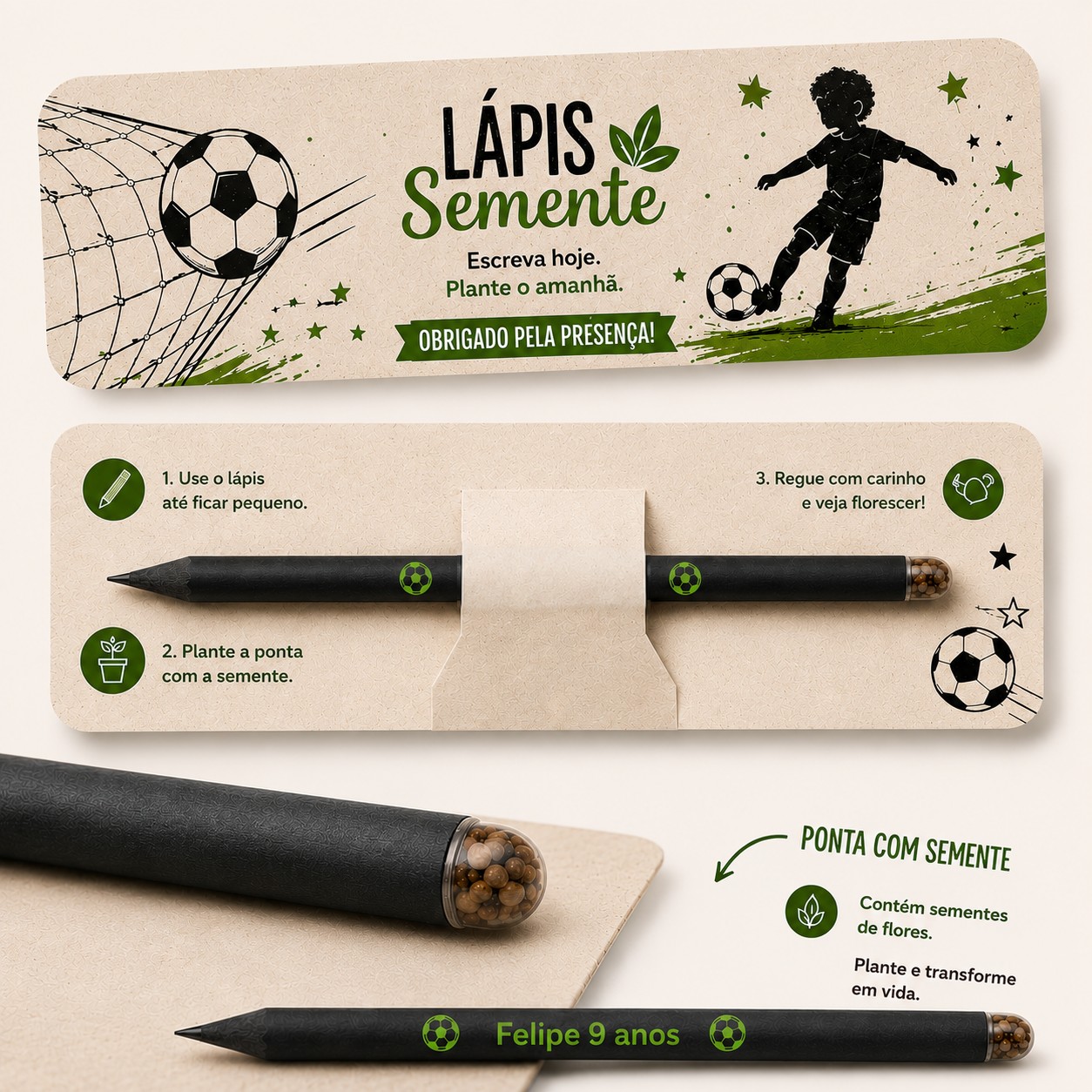 Lápis Plantável Brinde Empresa