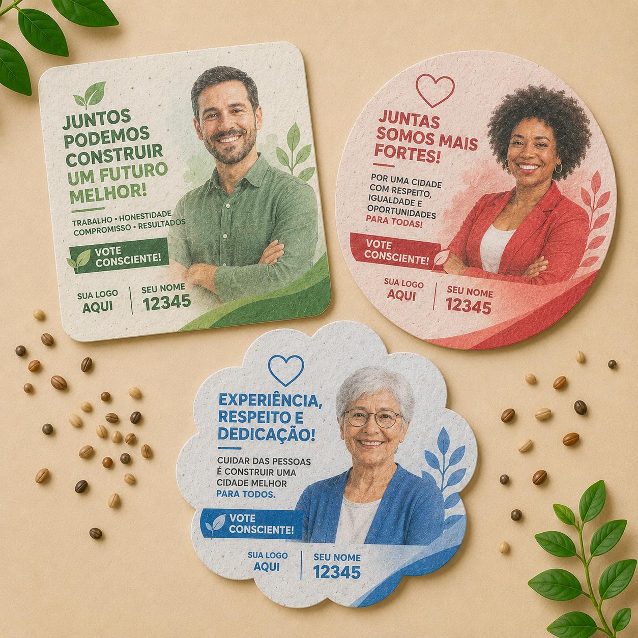 Santinho Sustentável Candidato Verde