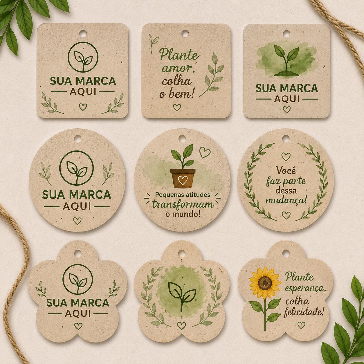 Tag Papel Semente Ecológica